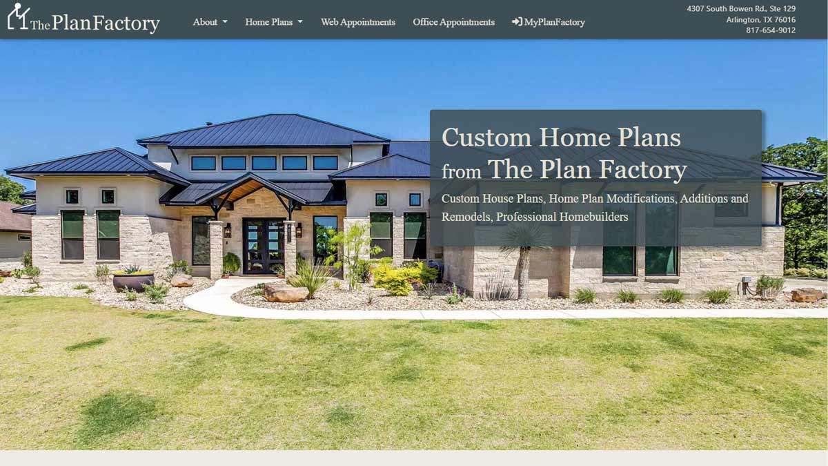 Screenshot of a redesigned website with updated branding and content