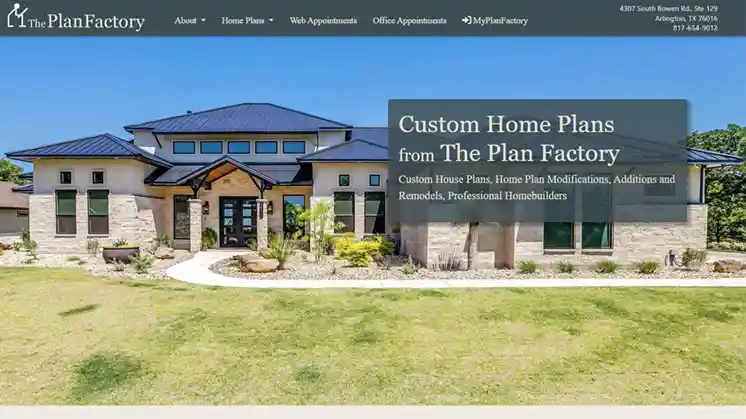Screenshot of a redesigned website with updated branding and content